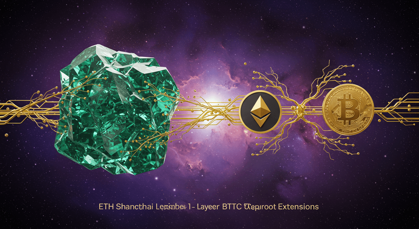 Layer‑1 upgrades: ETH Shanghai, BTC Taproot extensions