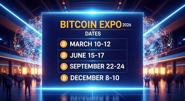 Bitcoin Expo Dates 2026: Bitcoin Events Schedule 2026